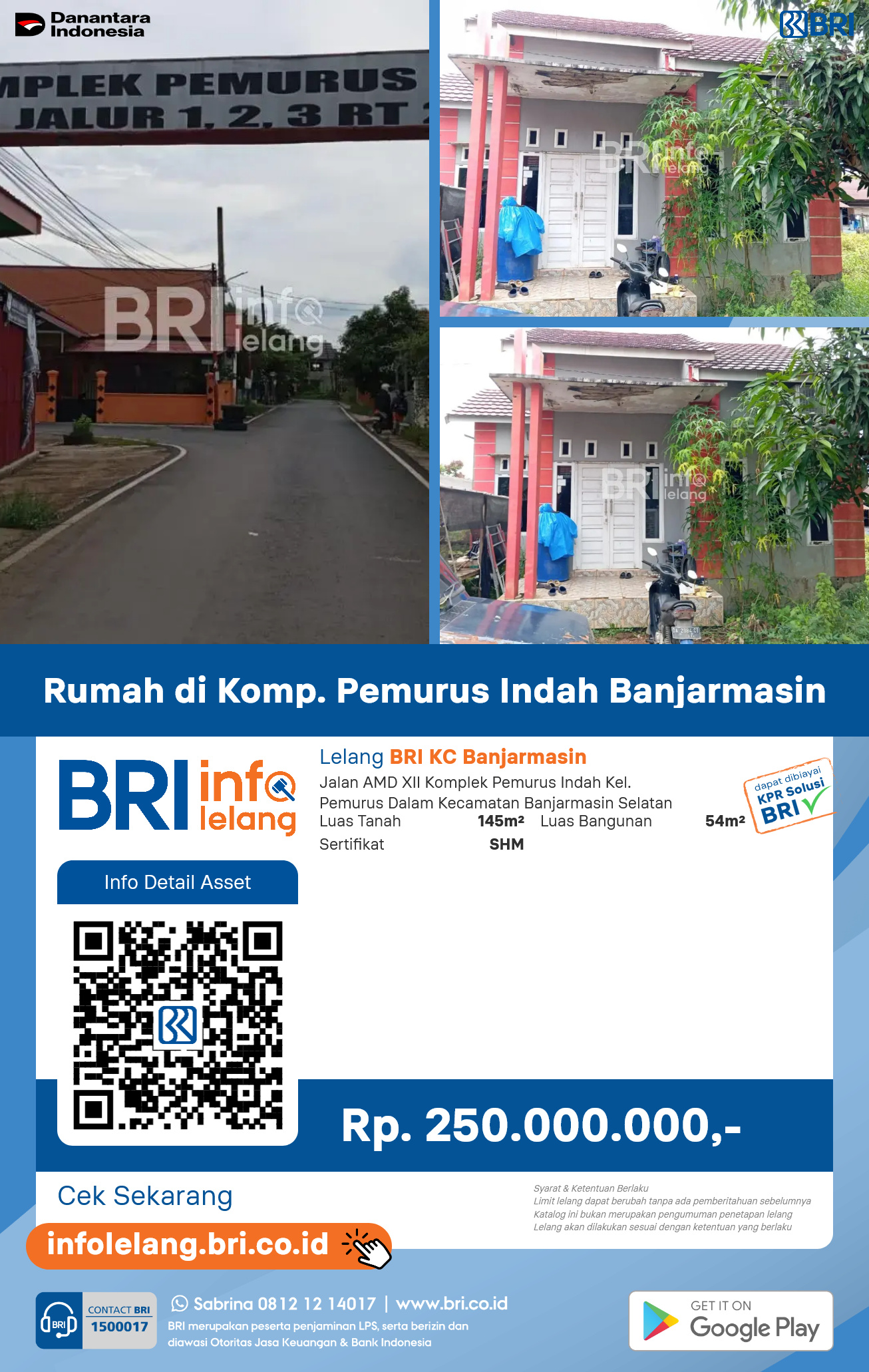 Rumah di Komplek Pemurus Indah Banjarmasin