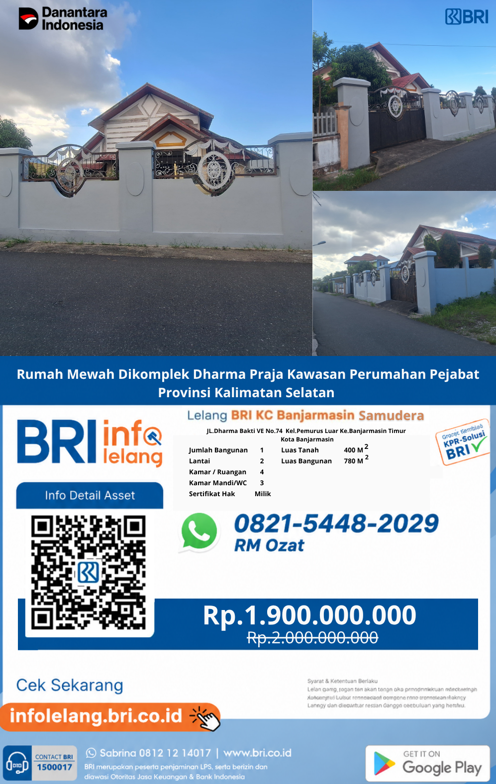 Rumah dikawasan elite di Banjarmasin