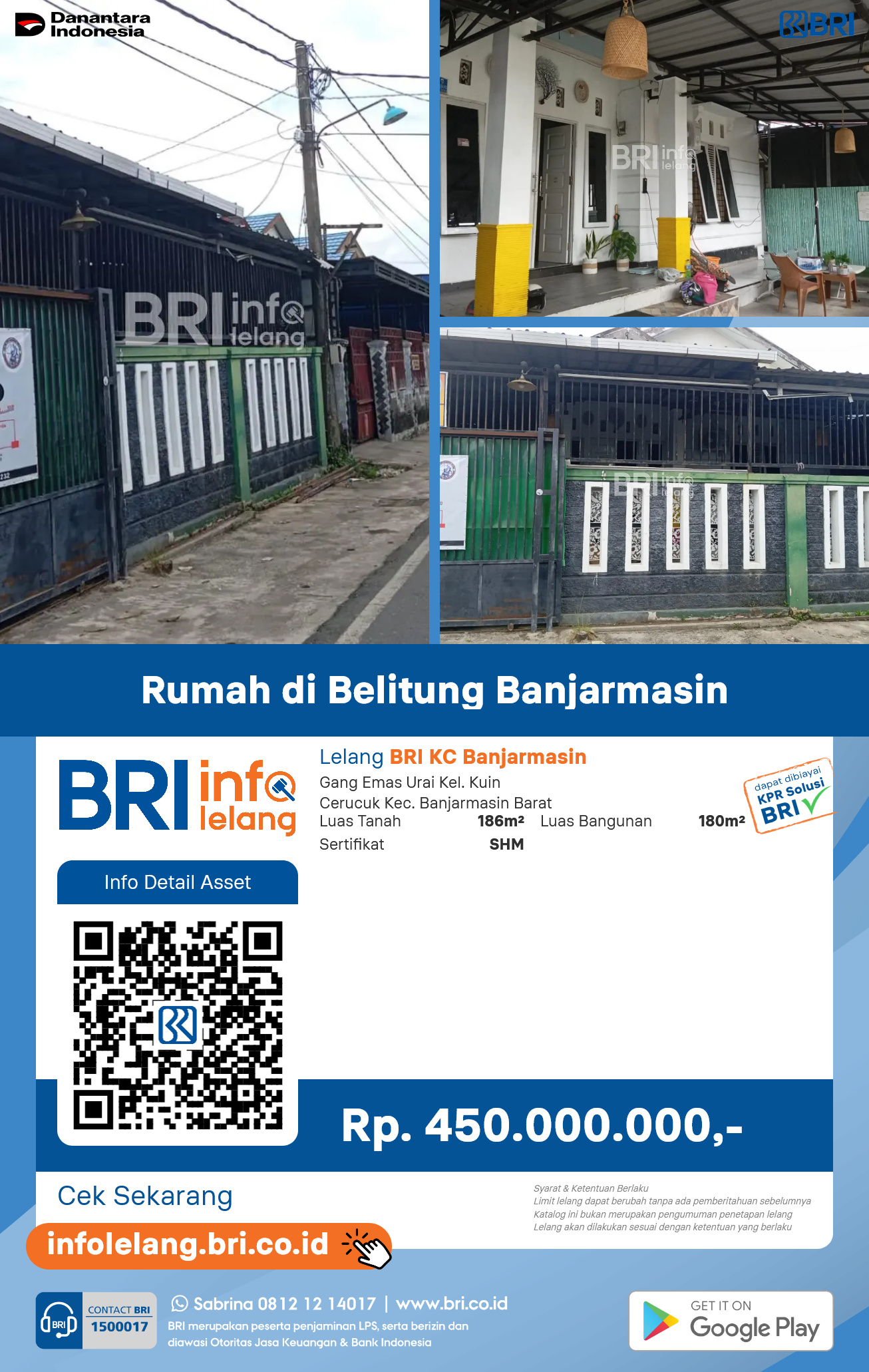 Rumah di Belitung Banjarmasin