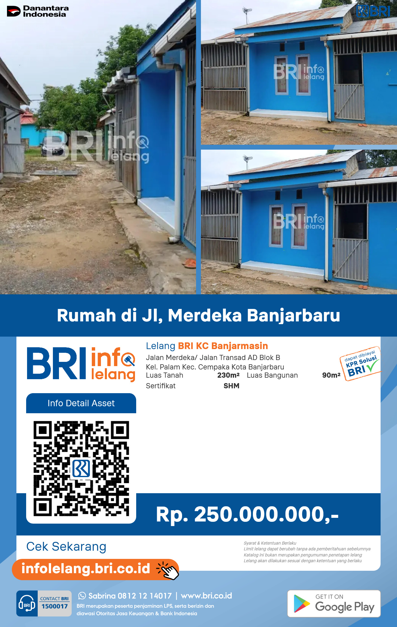 Rumah di Jalan Merdeka Banjarbaru