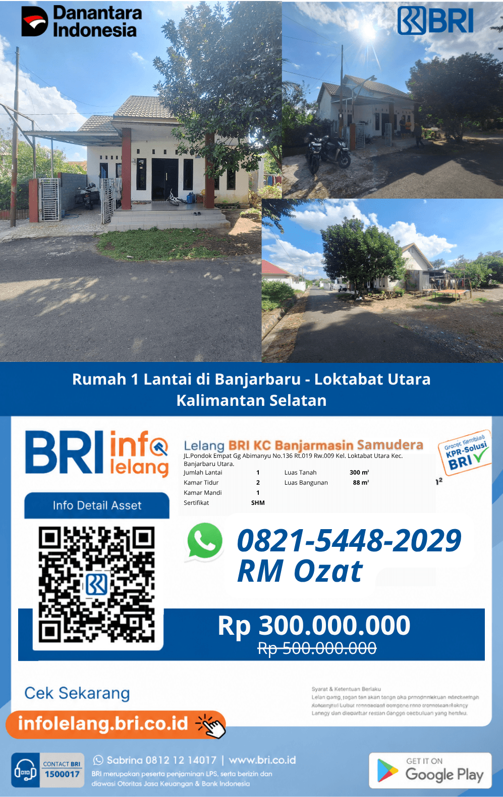 Rumah di JL.Abimanyu Banjarbaru