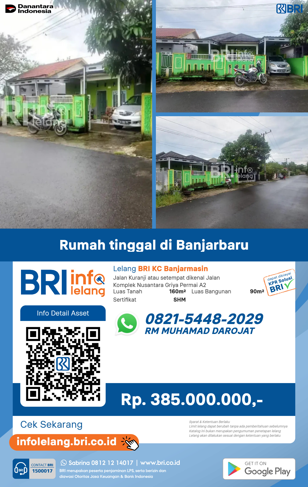 Rumah Tinggal di Banjarbaru