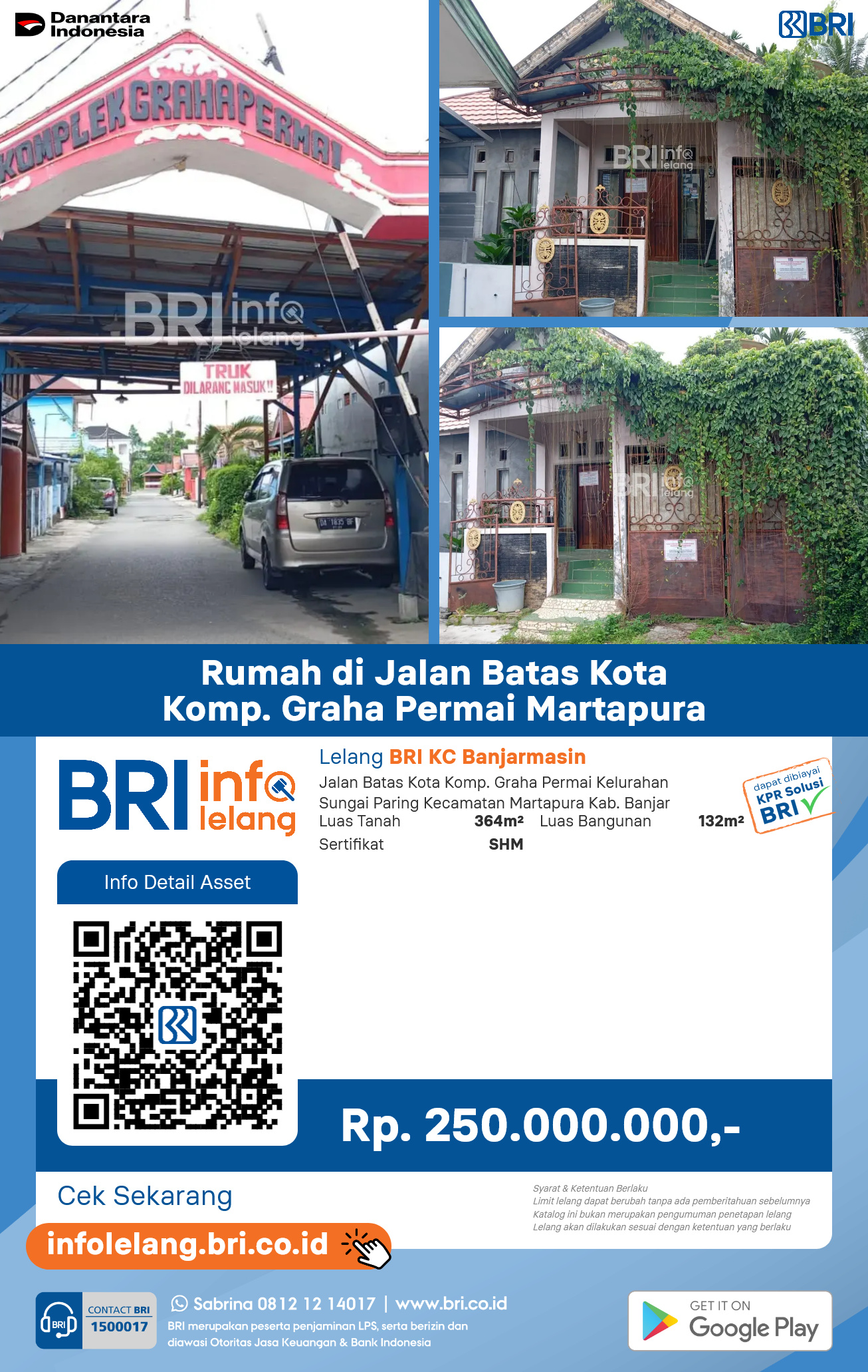 Rumah di Jalan Batas Kota Komplek Graha Permai