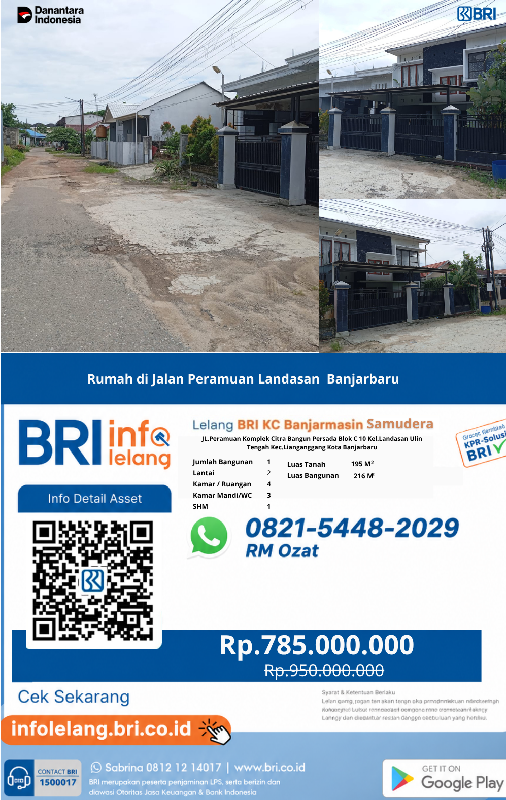Rumah di Jalan Peramuan Landasan Ulin
